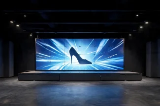 led display for product launch