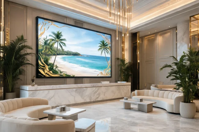 digital signage display Hotel Lobby – Welcome Screens